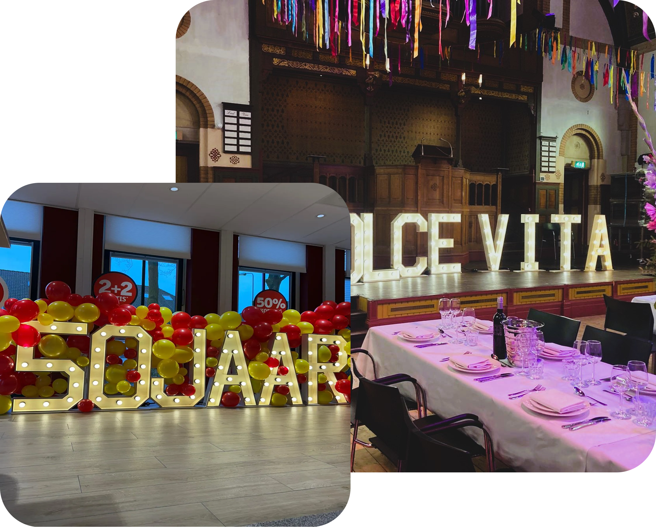 Lichtletters voor elk 