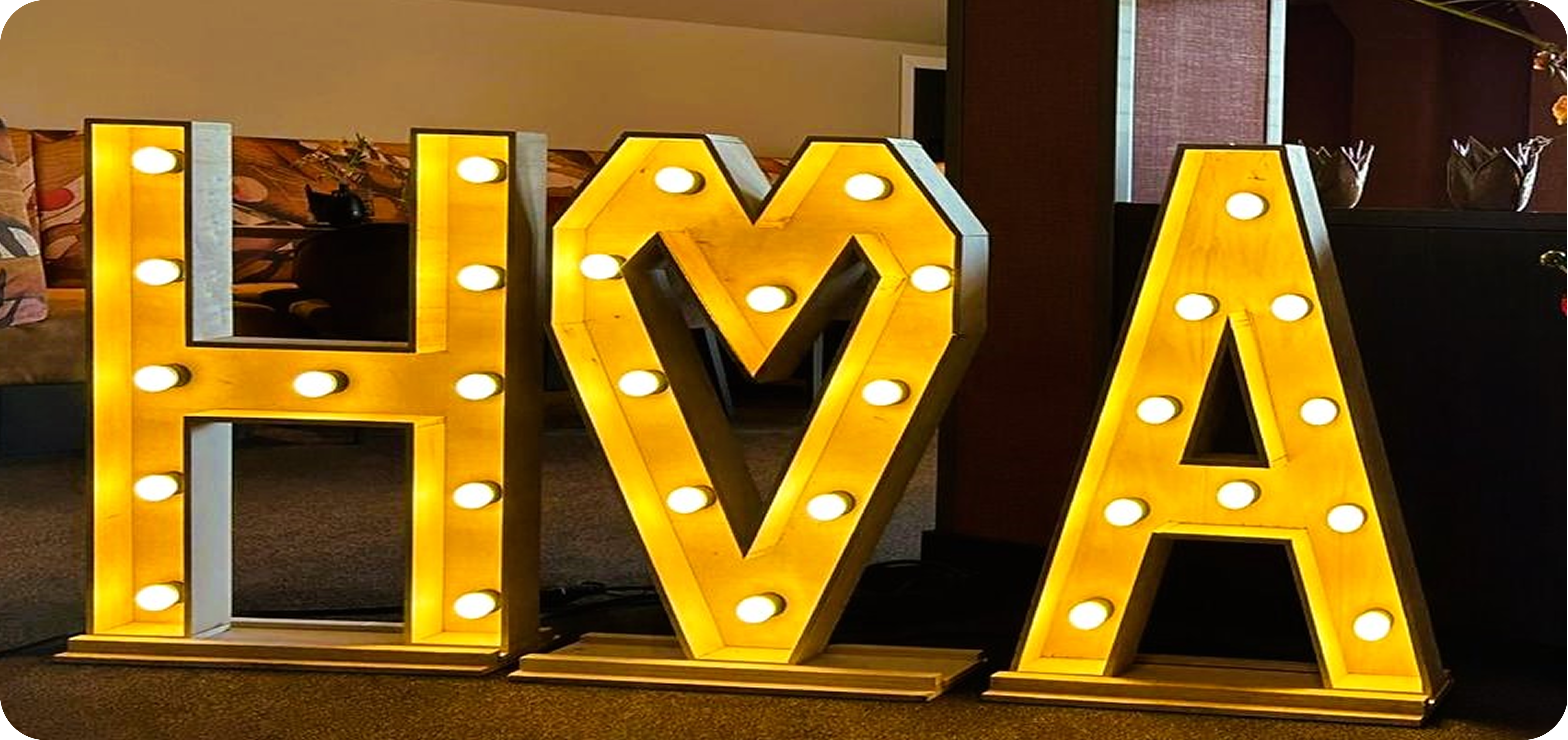 Lichtletters Als Blikvangers